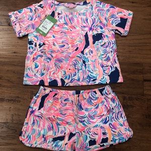 Girls Lilly Pulitzer Shorts Set NWT